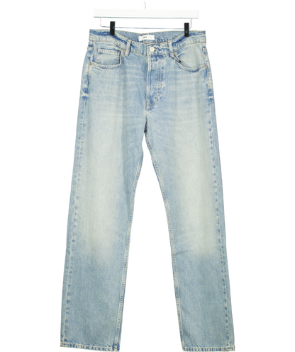 MANGO Blue Relaxed-fit Medium Wash Jeans UK 12