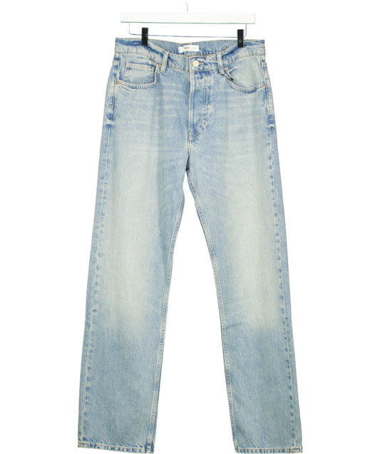 MANGO Blue Relaxed-fit Medium Wash Jeans UK 12