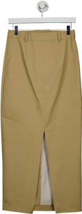 River Island Beige Tailored Maxi Skirt UK 8