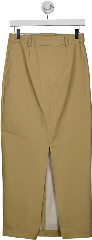 River Island Beige Tailored Maxi Skirt UK 8