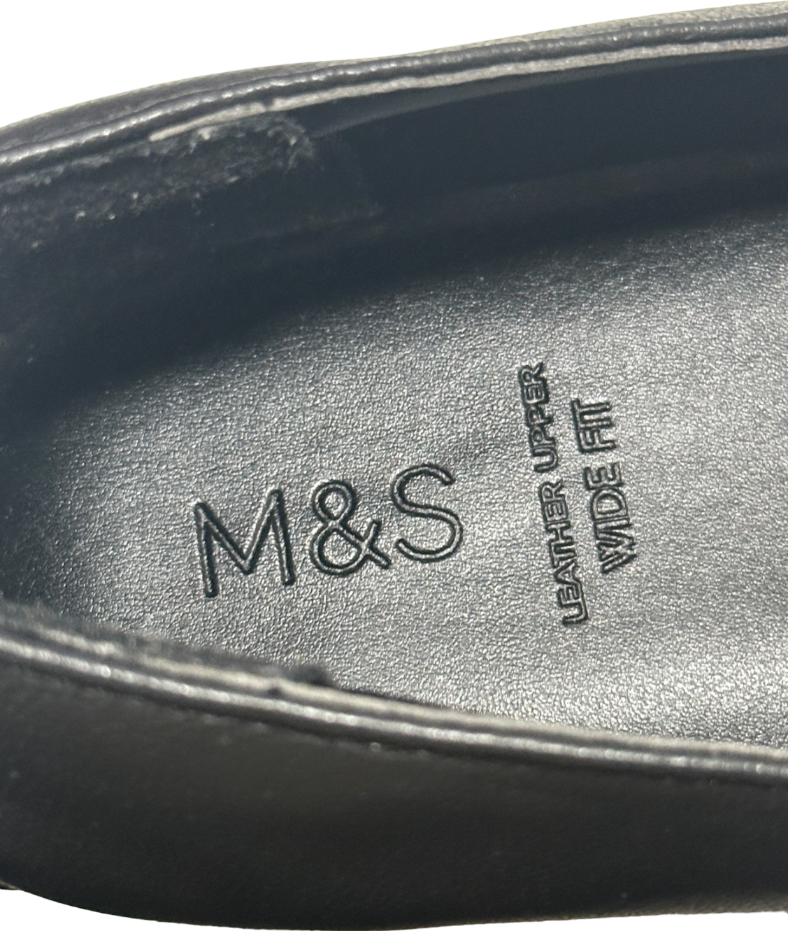 M&S Black Square Toe Loafers UK 5 EU 38 👠