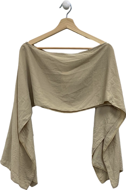 Lola Rae Beige Off-Shoulder Top UK S/M