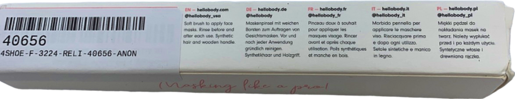 HelloBody White Mask Brush