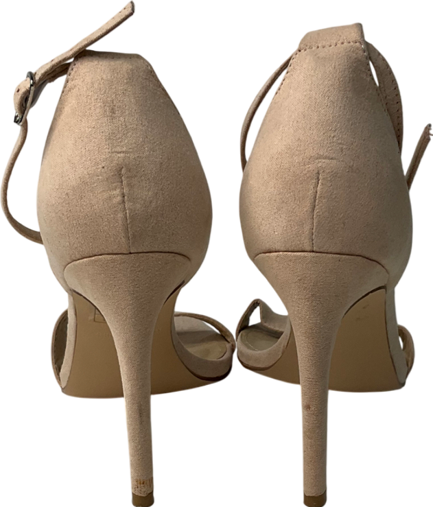 Truffle Collection Cream Block Heel Shoes In Beige UK 5 EU 38 👠