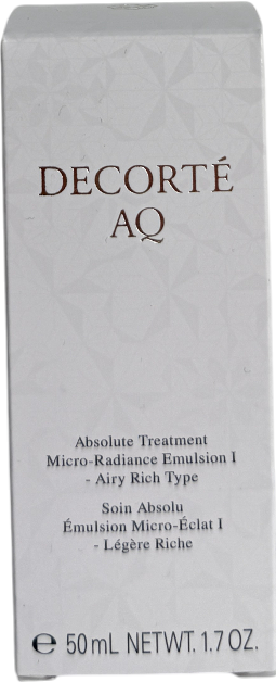 Decorte Absolute Treatment Micro Radiance Emulsion 1-airy Rich Type 50ml