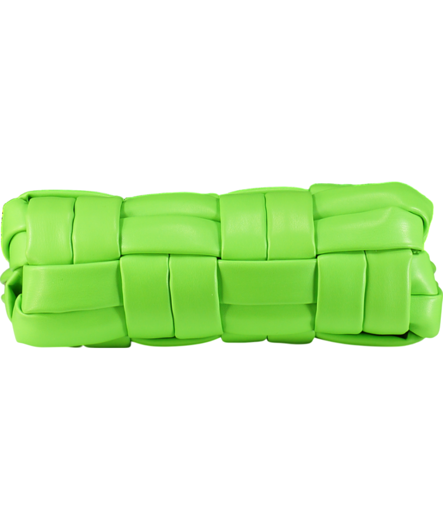 Themoirè Green Bios Woven Mantis Pochette Clutch Bag With Crossbody Strap