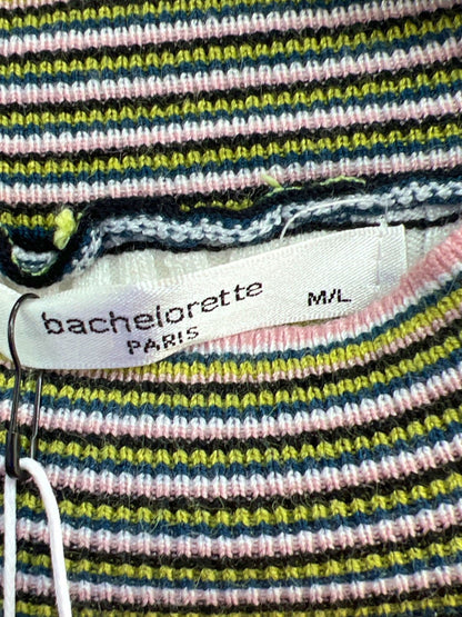 bachelorrette Multicoloured Striped Ribbed Top M/L