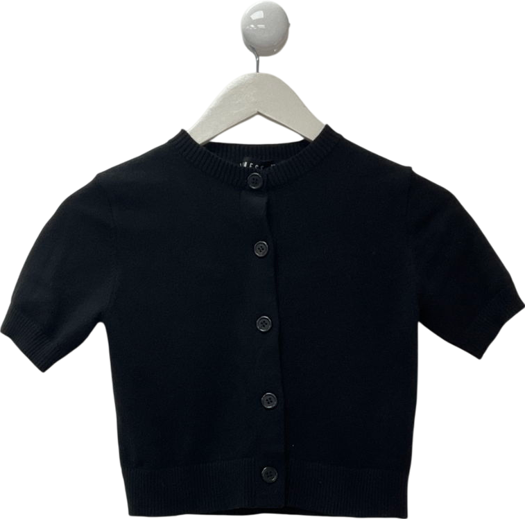 Lioness Black Short Sleeve Sweater UK XS