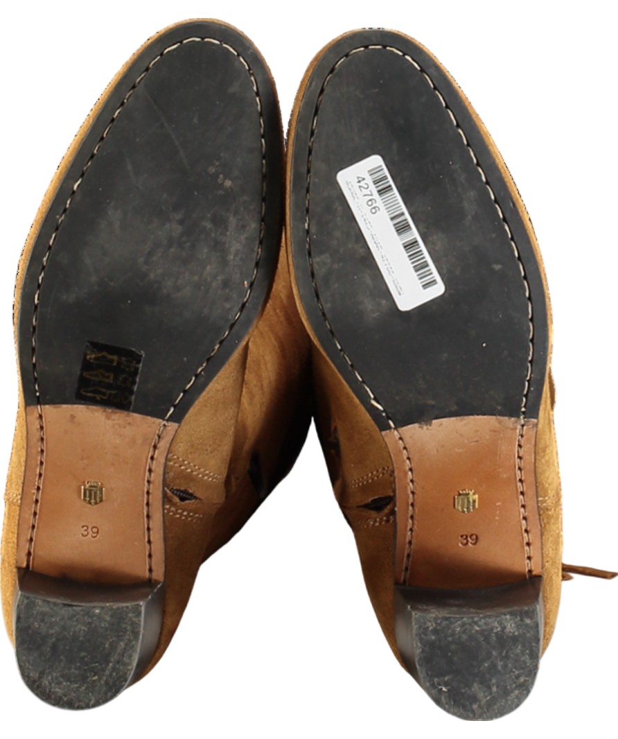 Fairfax & Favor Brown Suede Amira Knee Heeled Boots UK 6 EU 39 👠