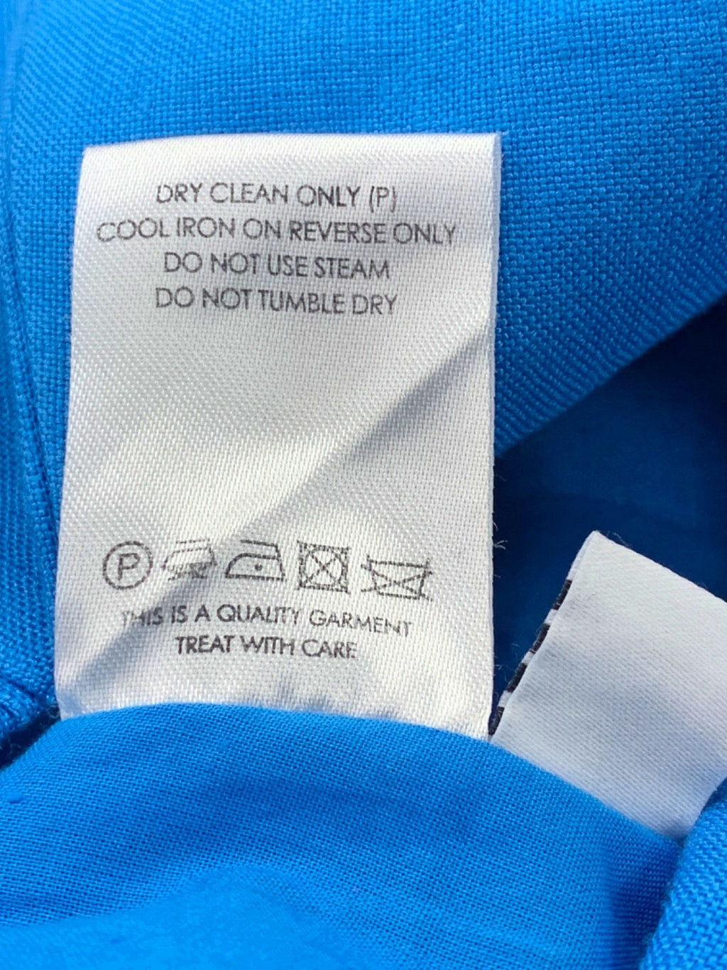 Rebecca Vallance Blue Ruffled Sleeveless Dress UK 8