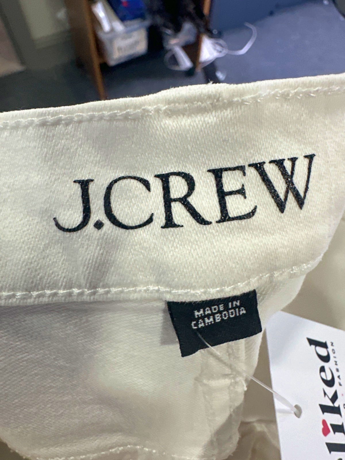 J.Crew White Petite Straight Leg Jeans W23