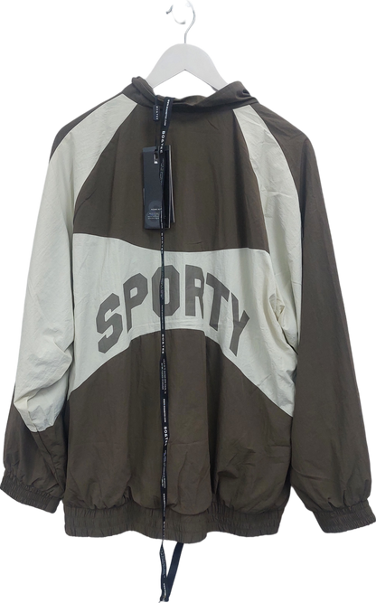 Bo+Tee Green Colour Block Track Jacket UK L/XL