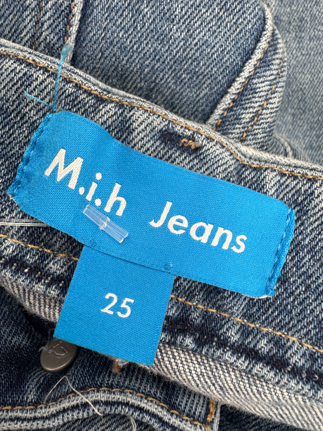 MIH Jeans Blue Niki High Rise Cropped Jeans W25