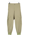 ZARA Green Cuffed Cargo Trouser UK S