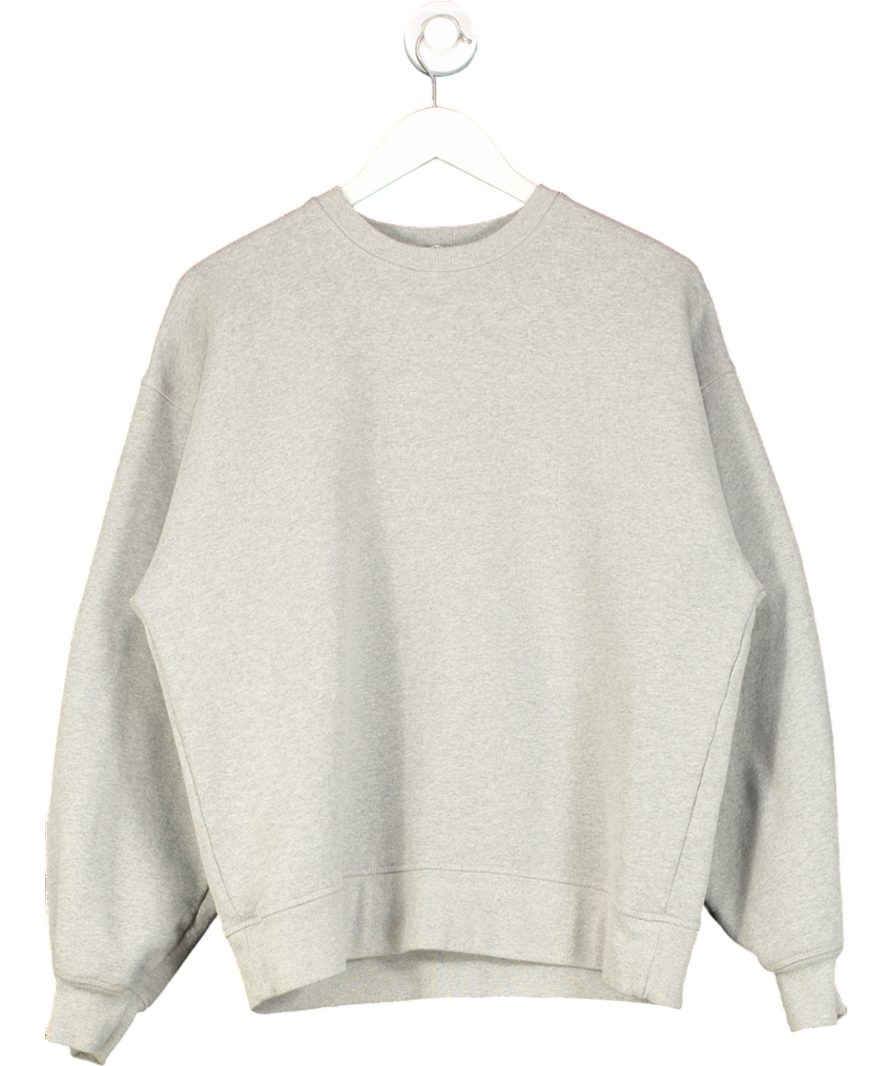 Raey Grey Recycled-yarn Cotton-blend Sweatshirt UK 10