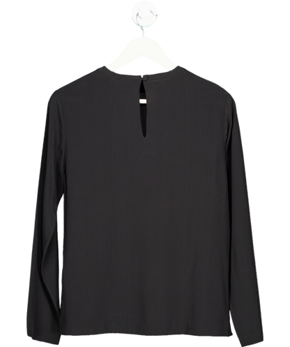 Raoul Black Long Sleeve Silk Blouse UK 10