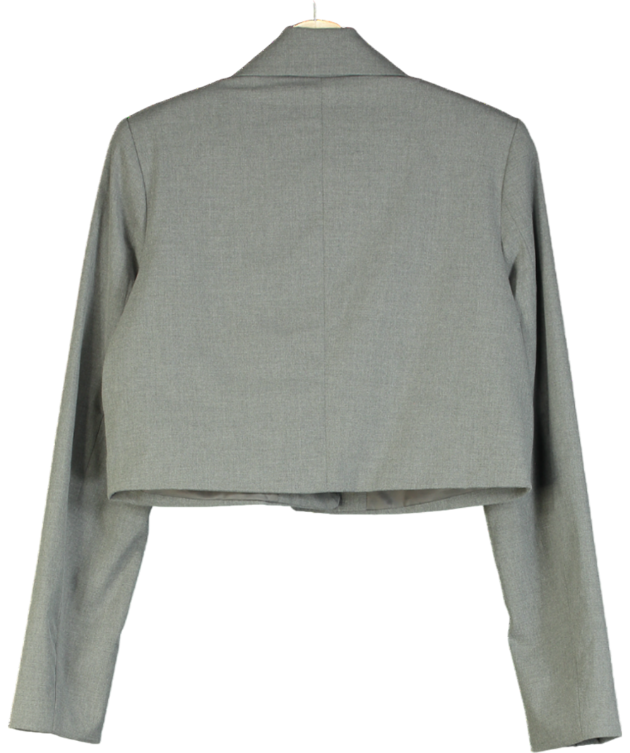 NA-KD Grey X Josefine Hj Short Blazer UK XS
