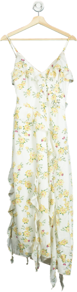 AX Paris White Floral Maxi Dress UK 8