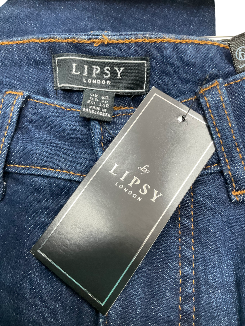 lipsy london Blue Straight Leg Jeans UK 8