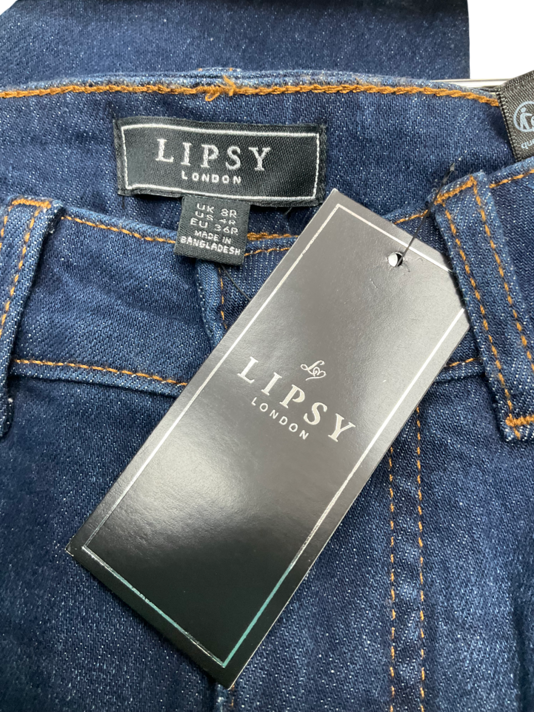 lipsy london Blue Straight Leg Jeans UK 8