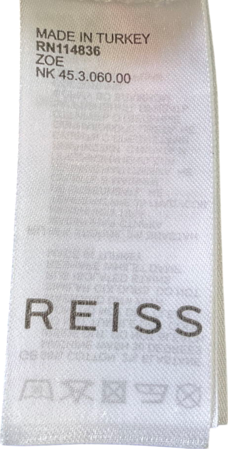 REISS Andi Ribbed Cotton Blend Cropped Vest In White UK S