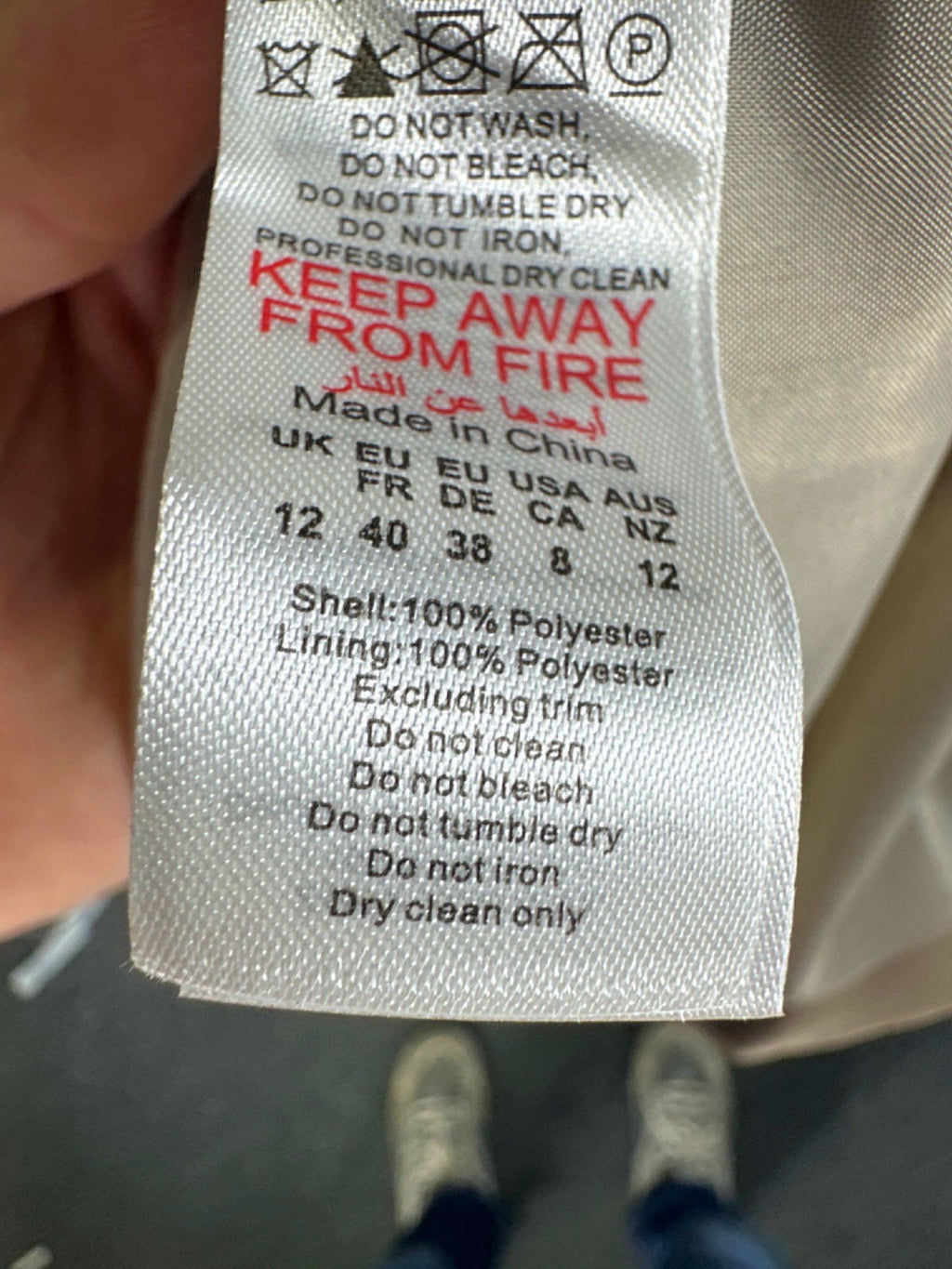 Boohoo Beige Long Trench Coat UK 12