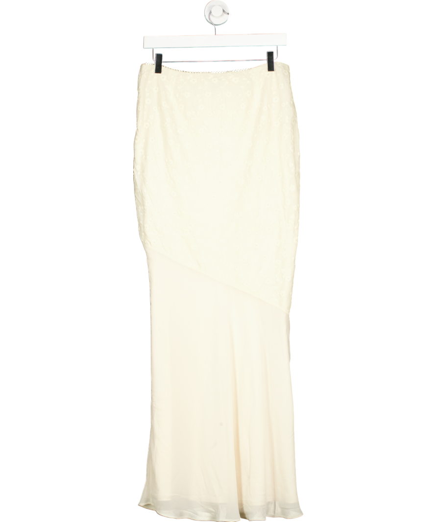 House of CB Cream Lana Skirt UK M