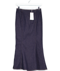 Urban Revivo Blue Mermaid Denim Midi Skirt UK XS