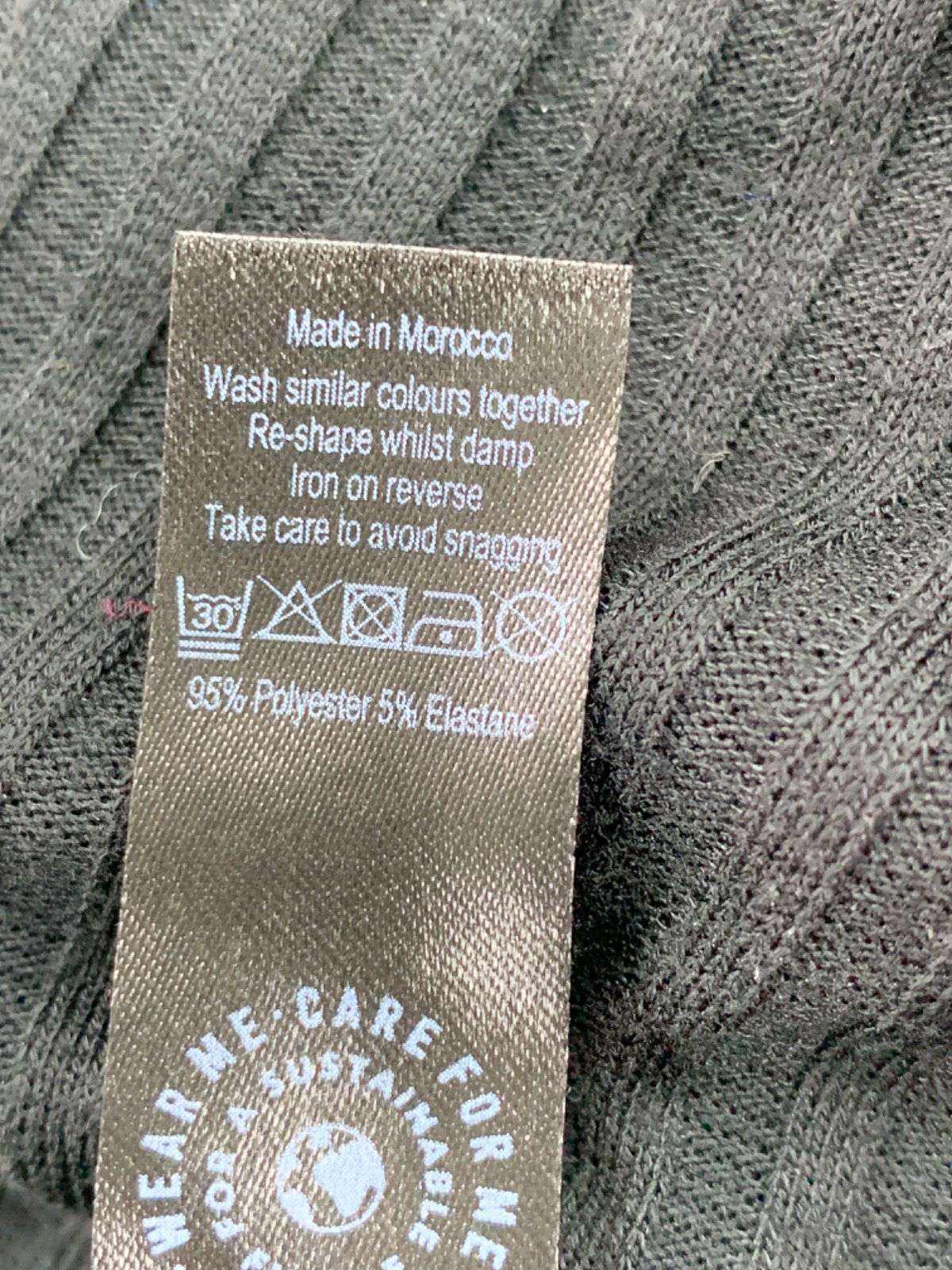 George Black Ribbed Cardigan UK 24-26