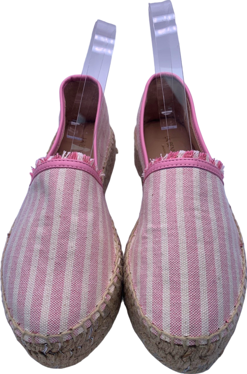 LK Bennett Pink Stripe Espadrilles EU 36