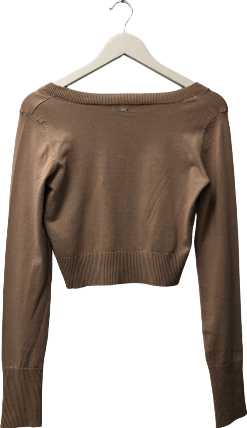 Lounge Beige Knitted Long Sleeve Top UK M