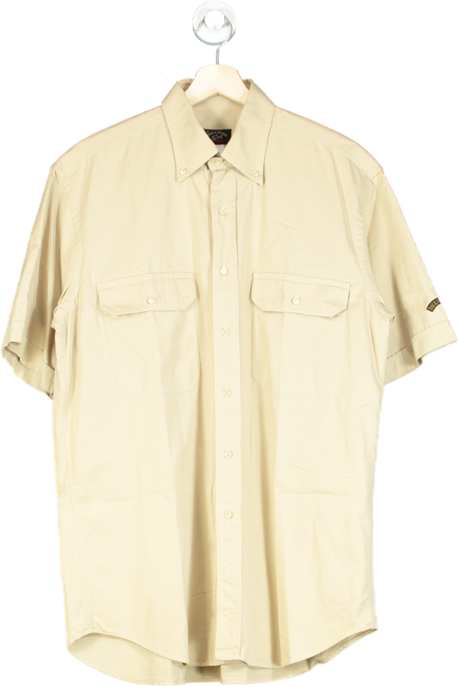 Paul & Shark Beige Short Sleeve Shirt UK L