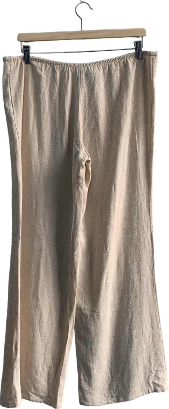 Urban Outfitters Beige Wide Leg Trousers M
