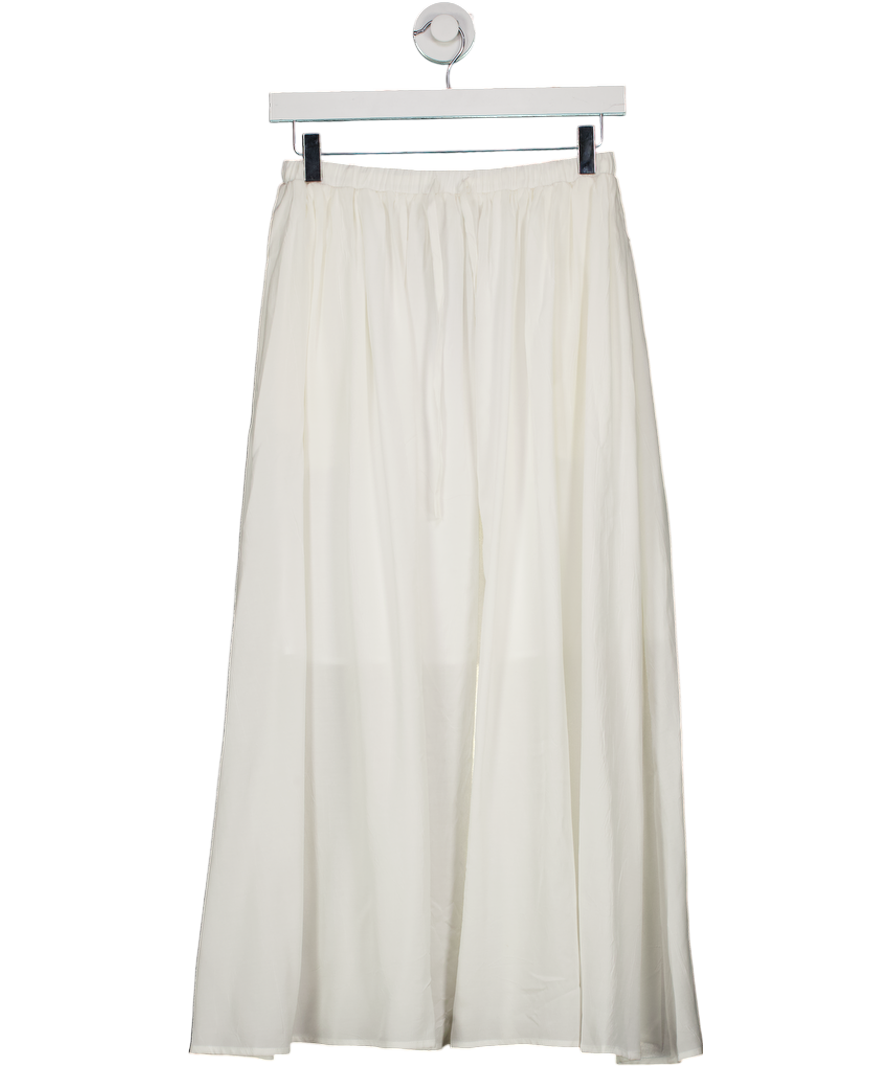 SELF WHO Cream Midi Skirt UK S