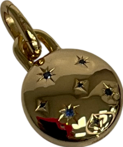 Astrid & Miyu Gold Cosmic Locket Talisman Charm In Gold One Size