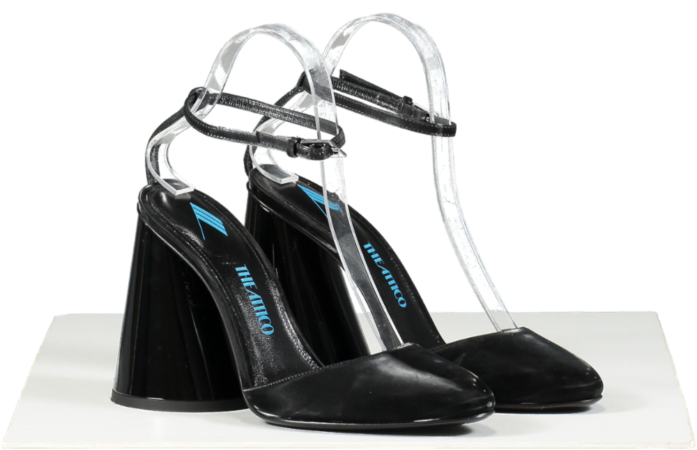 the Attico Black Luz Slingback Pumps 105 UK 5 EU 38 👠