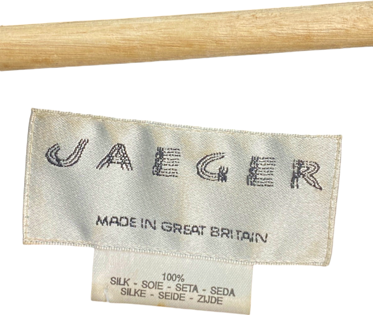 Jaeger Black/Gold Hand Embroidered Silk Jacket UK 14