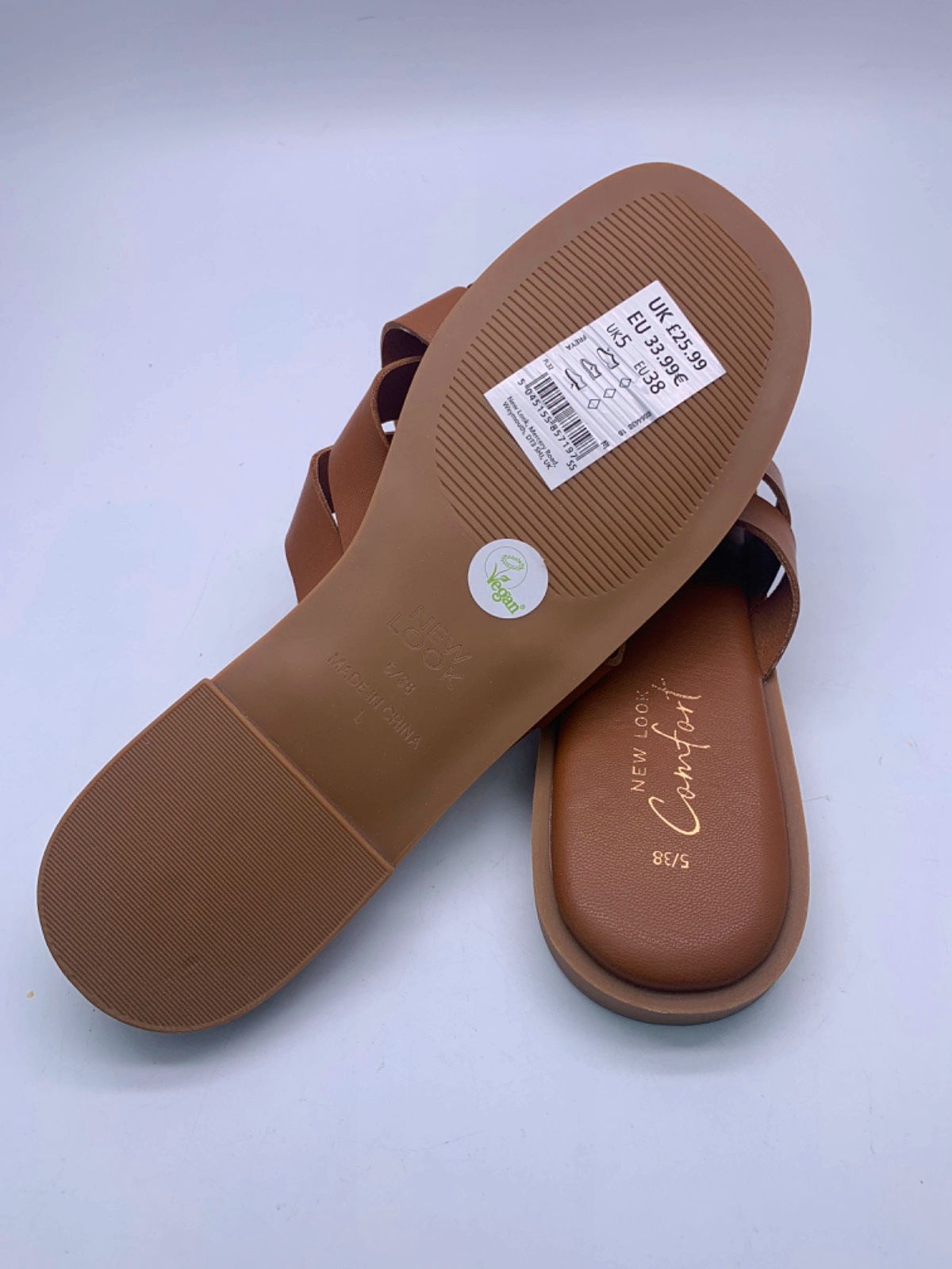 New Look Brown Comfort Sandals UK 5