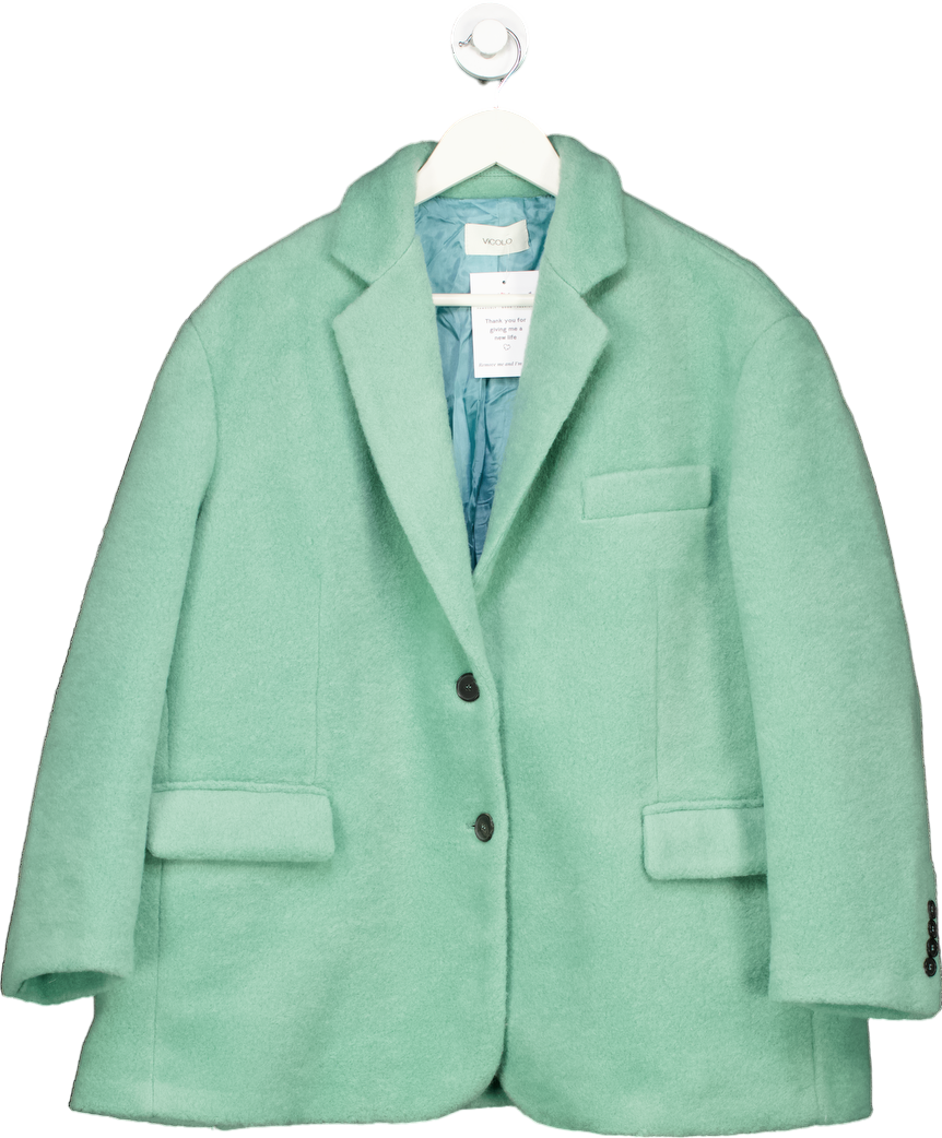 Vicolo Green Wool Blend Blazer UK S