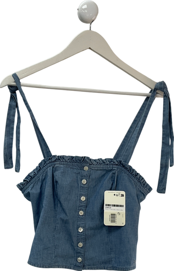 levis Blue Luciana Lightweight Blouse UK XS