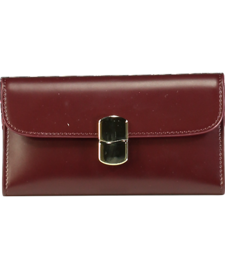 Sezane Red Milo Large Wallet One Size