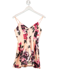 keepsake Pink Mini Floral Flared Playsuit UK S