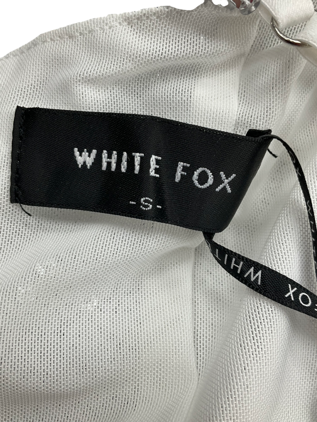 White Fox Metallic Gimmie The Light Mini Dress UK S