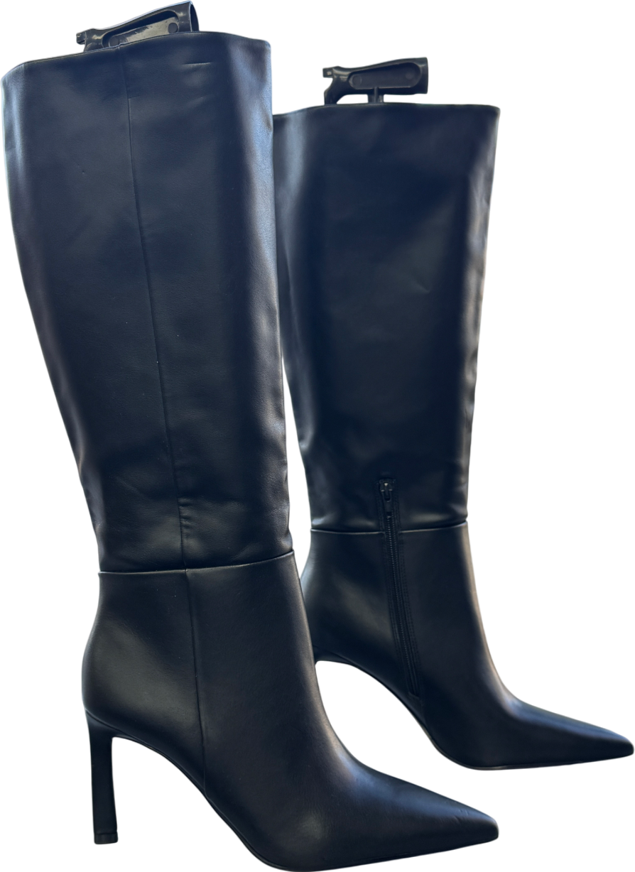 ASOS Charmed Heeled Knee Boots In Black UK 8 EU 41 👠