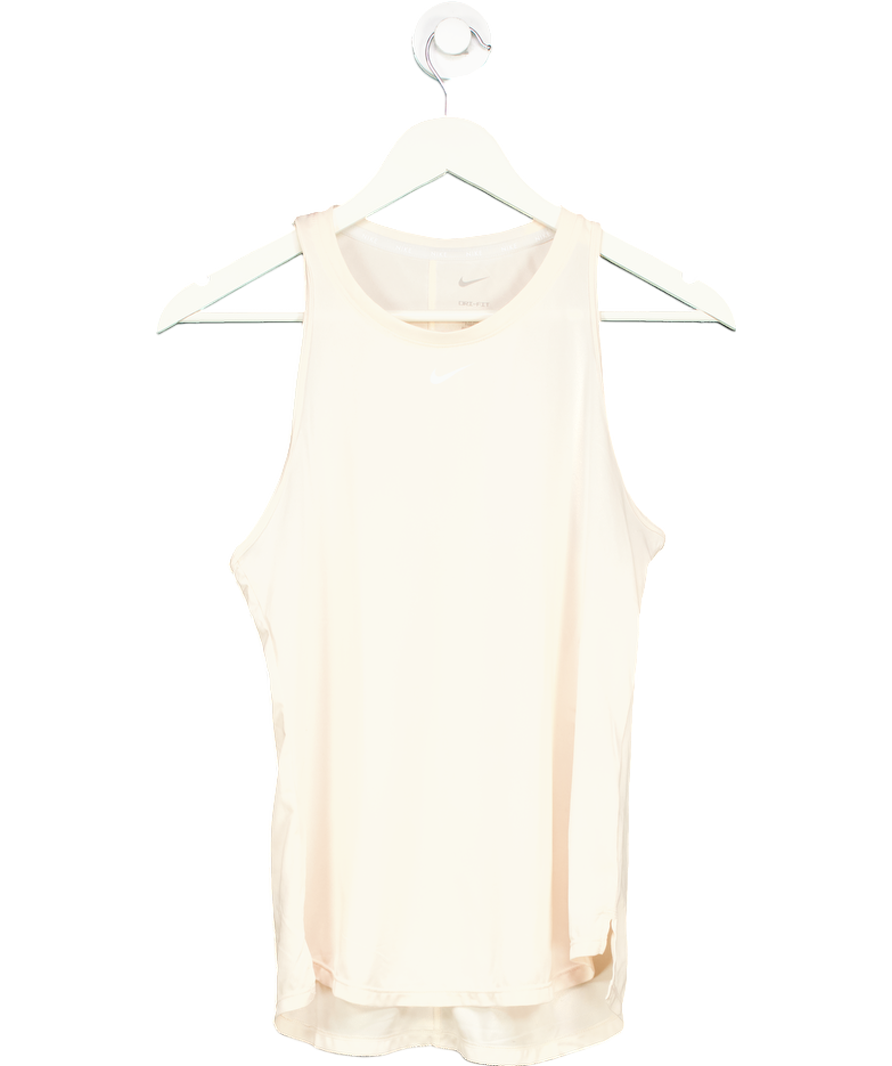 Pink Nike White One Classic Dri-fit Tank Top UK S