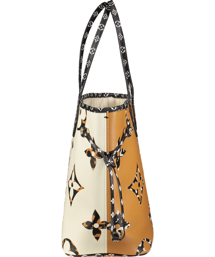 Louis Vuitton Ltd.edition Jungle Neverfull Mm Ivory/ Multicoloured Handbag
