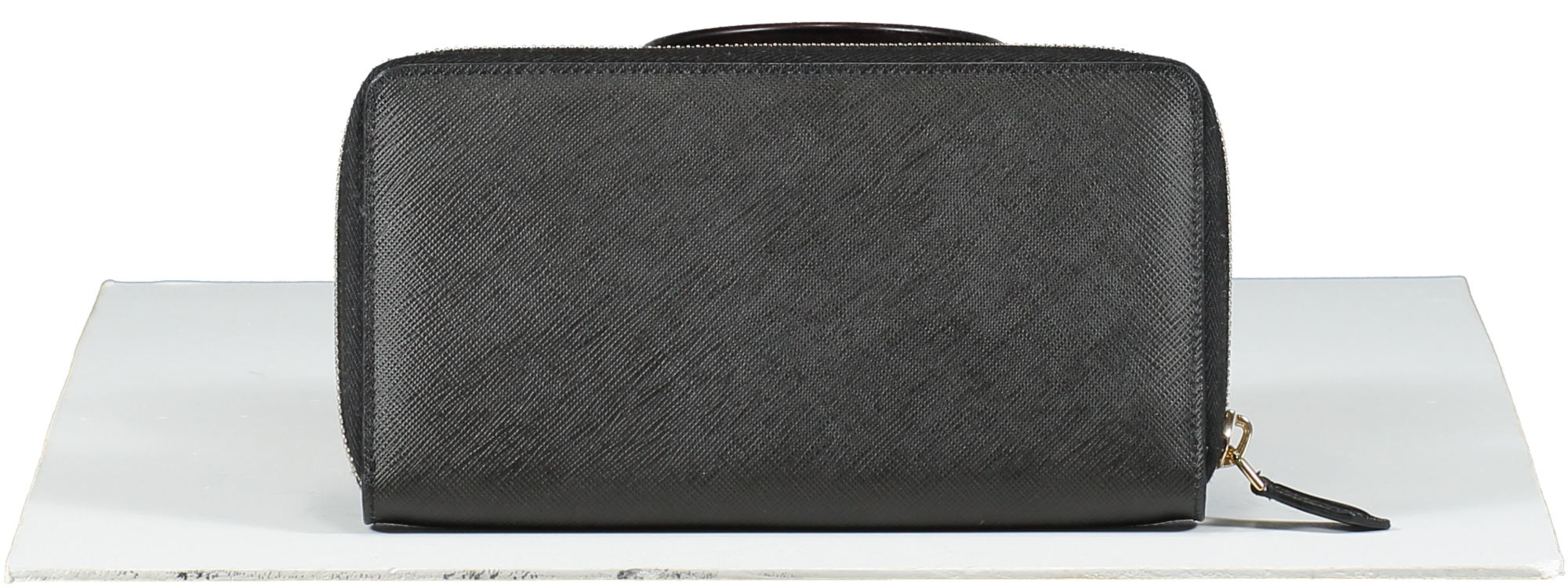 GIvenchy Black Coated Canvas Bambi Zip Around Wallet