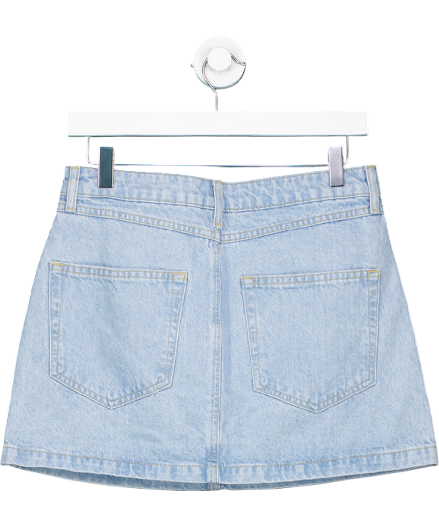ASOS Light Blue Wash Denim Mini Skirt UK 10