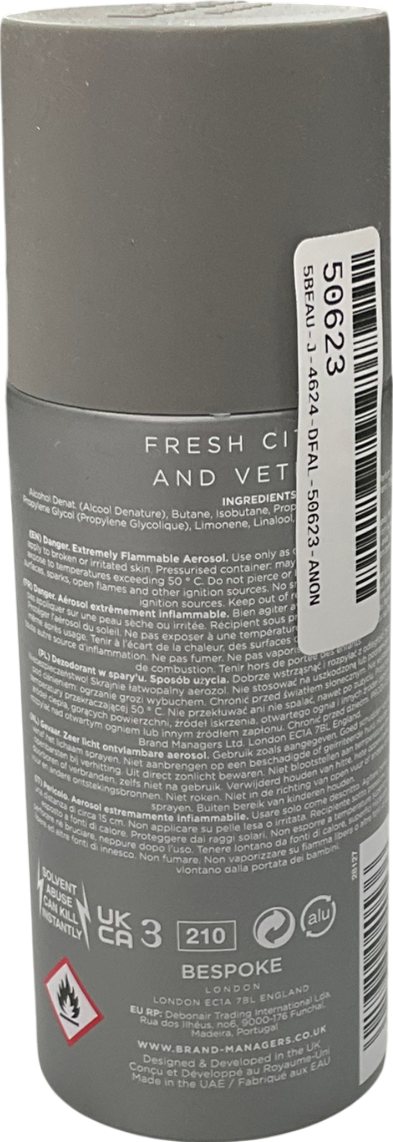 bespoke Fresh Citrus And Vetiver 150ml