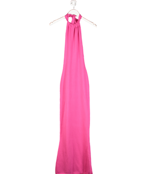 Asta  Resort Pink Jersey Halter Neck Dress UK S